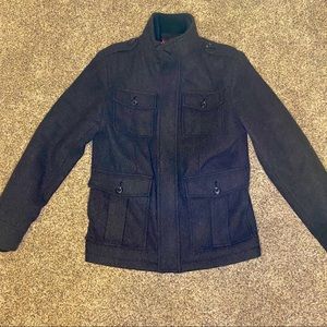 Merona Mens wool blend pea cruiser coat